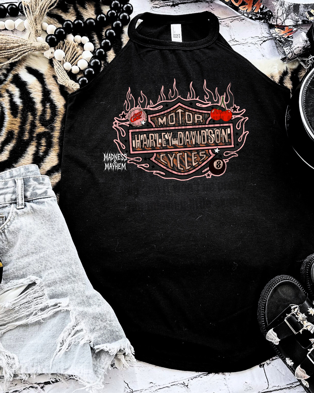 harley cherry rockstar tank