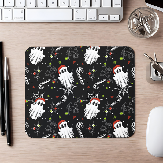 candy cane ghost mouse pad