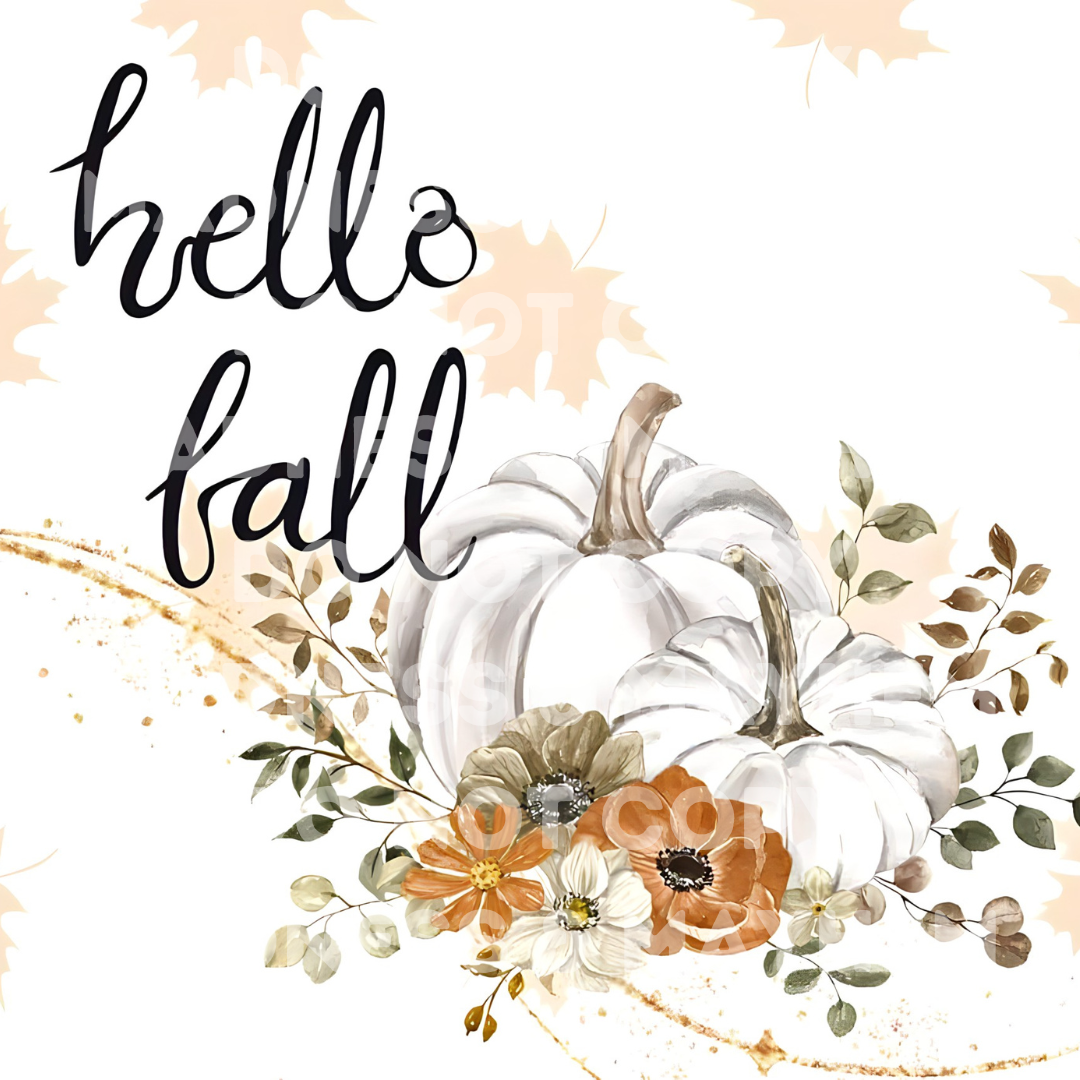 Hello Fall 20z Tumbler Wrap (sublimation transfer)