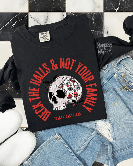 deck the halls long sleeve tee