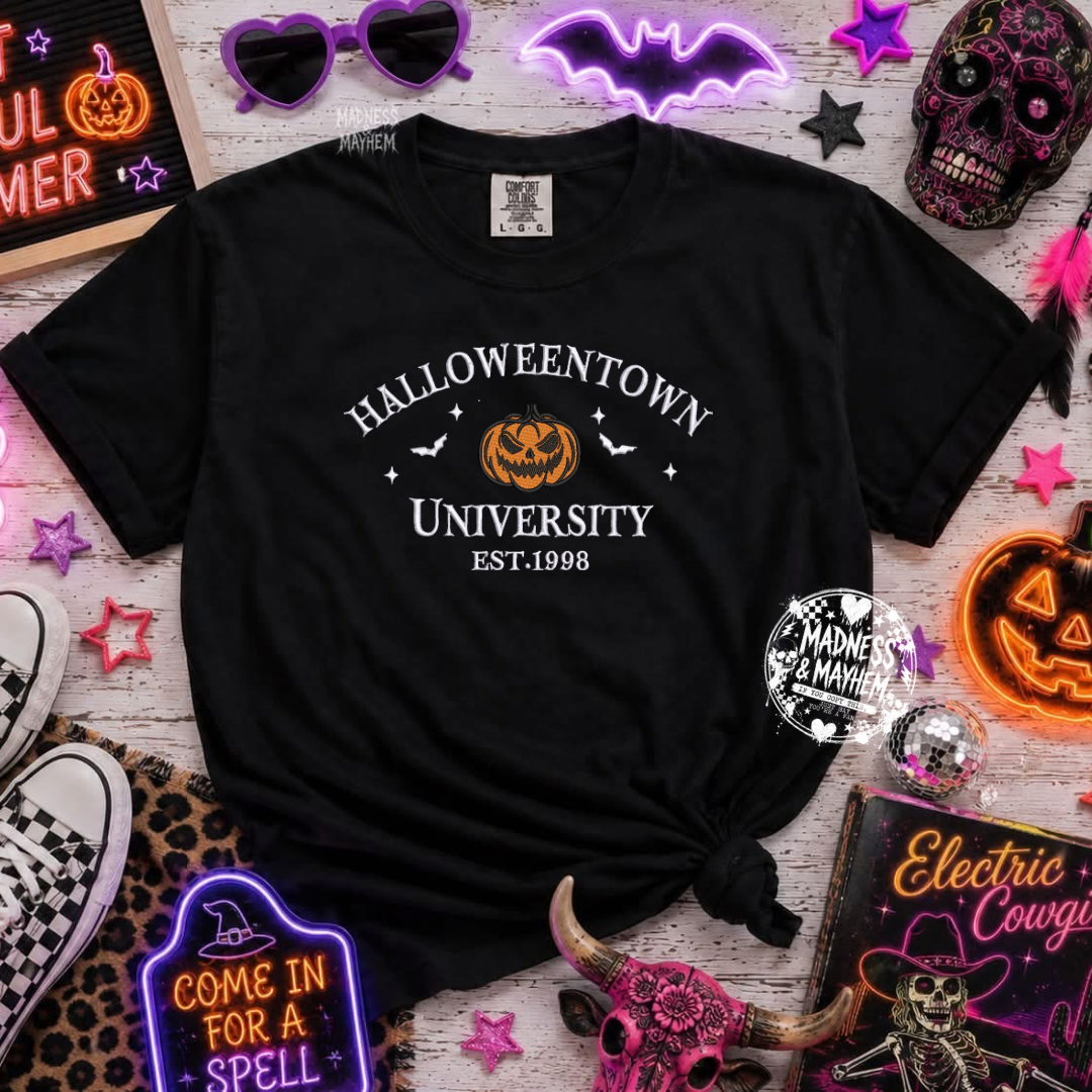 Halloweentown embroidered tshirt