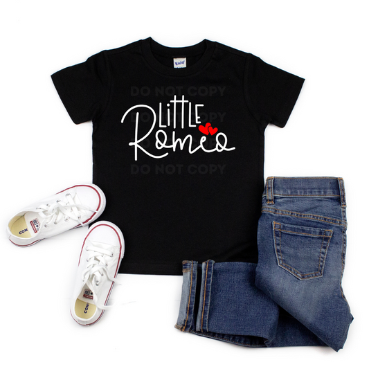 Little Romeo WHITE/RED screen print transfer