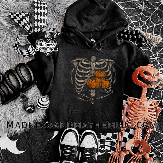 Pumpkin ribs Halloween hoodie