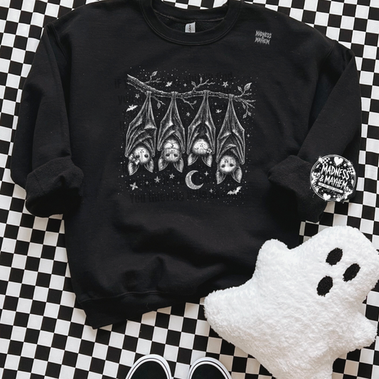 Hanging bats sweatshirt