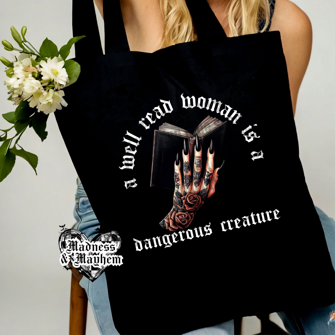 Well read woman Tote Bag