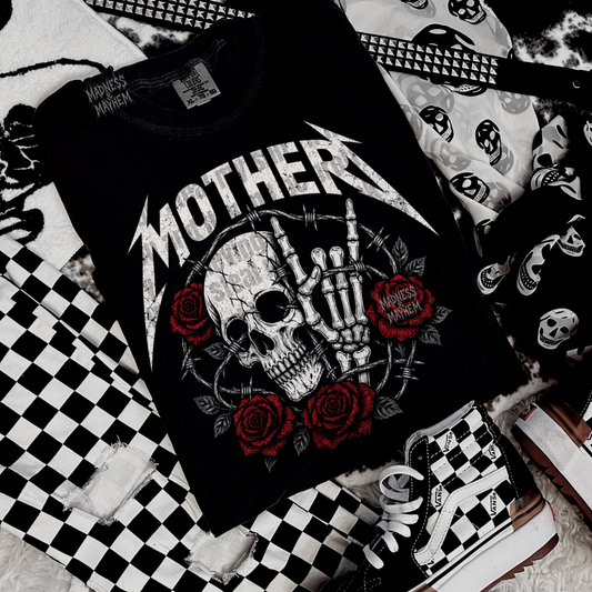 Mother rose skull tshirt