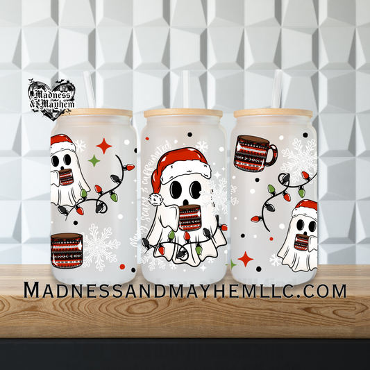 merry scary & caffienated Libbey Glass