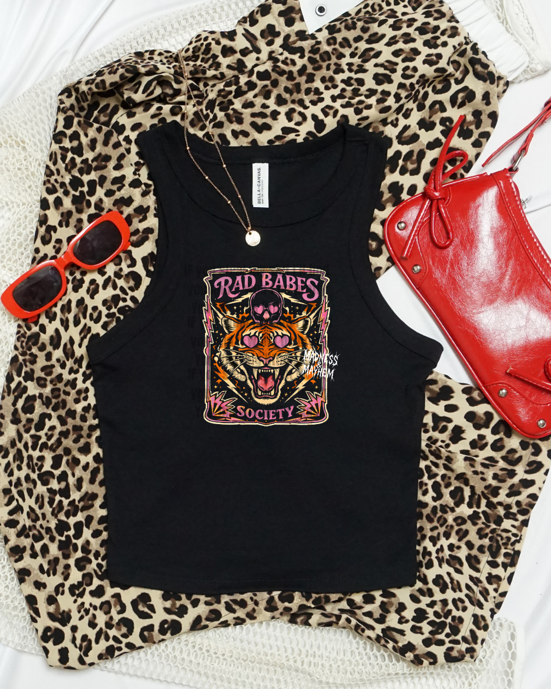 rad babes cropped tank