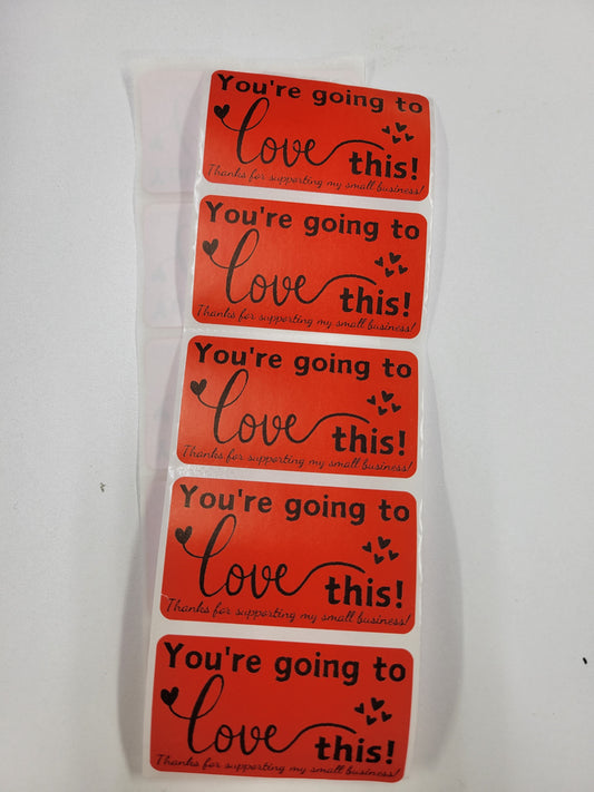 You're going to love this Packaging Stickers