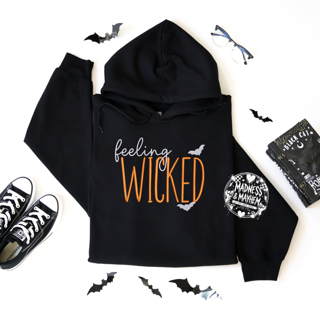 Feeling wicked Embroidered Hoodie