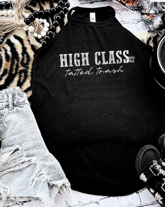high class tatted trash rockstar tank