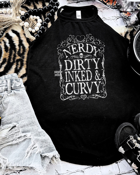 nerdy dirty inked & curvy rockstar tank