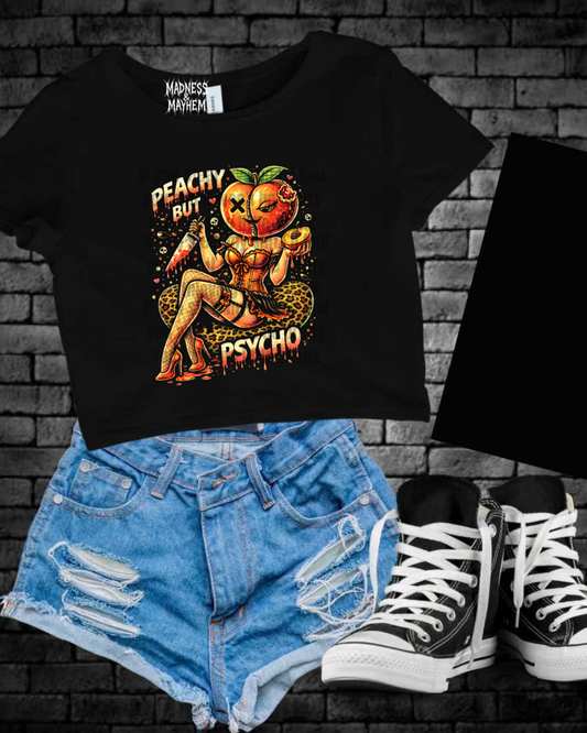 Peachy but psycho Cropped Tee