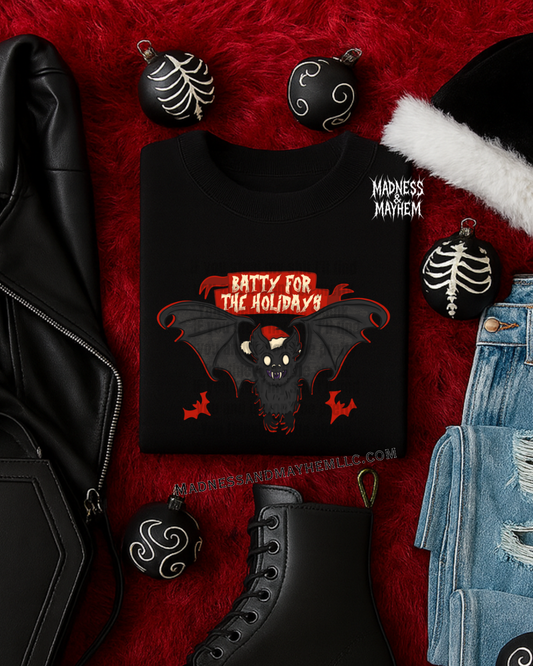 batty for the holidays tshirt