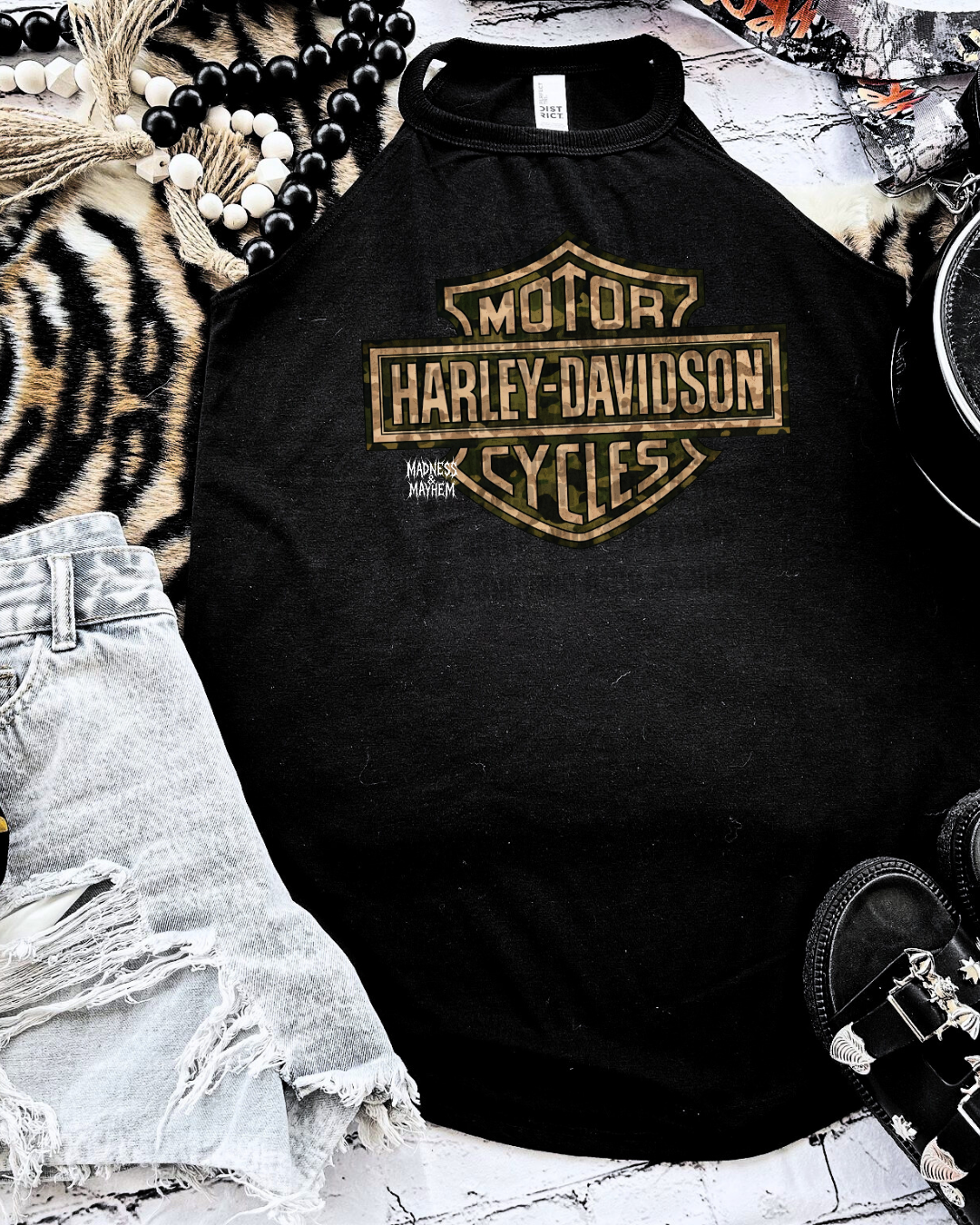 camo harley rockstar tank