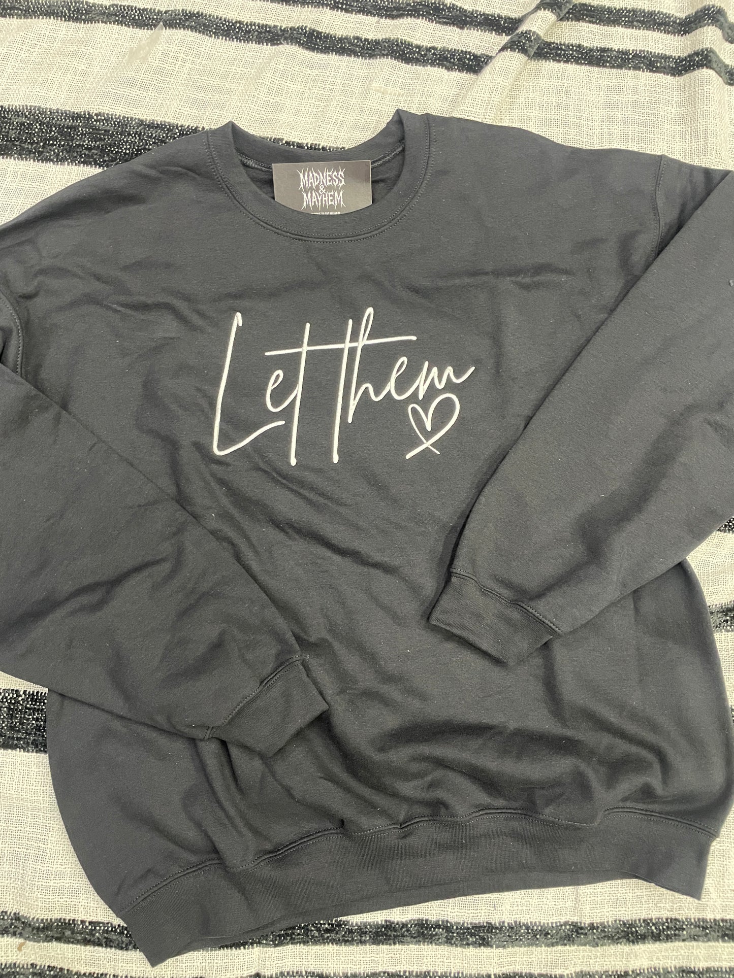 XL let them sweatshirt READY TO SHIP