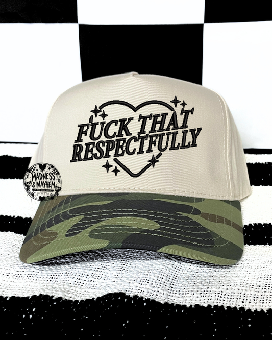 camo Fuck that embroidered Hat