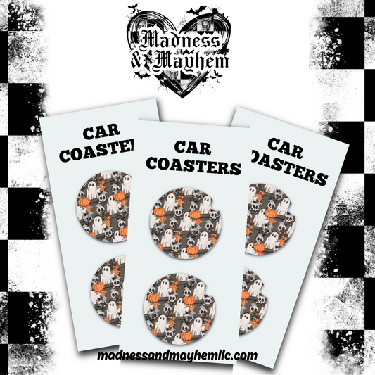 Tis the season Halloween Car Coasters
