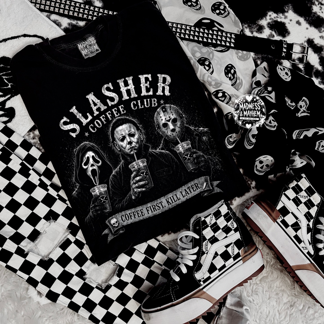 Slasher coffee tshirt