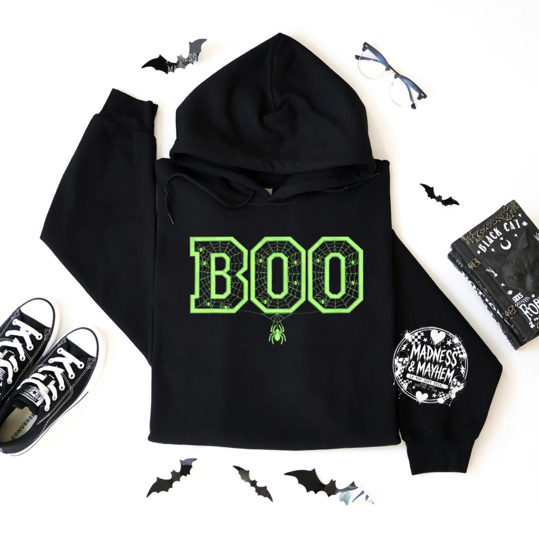 Boo Embroidered Hoodie