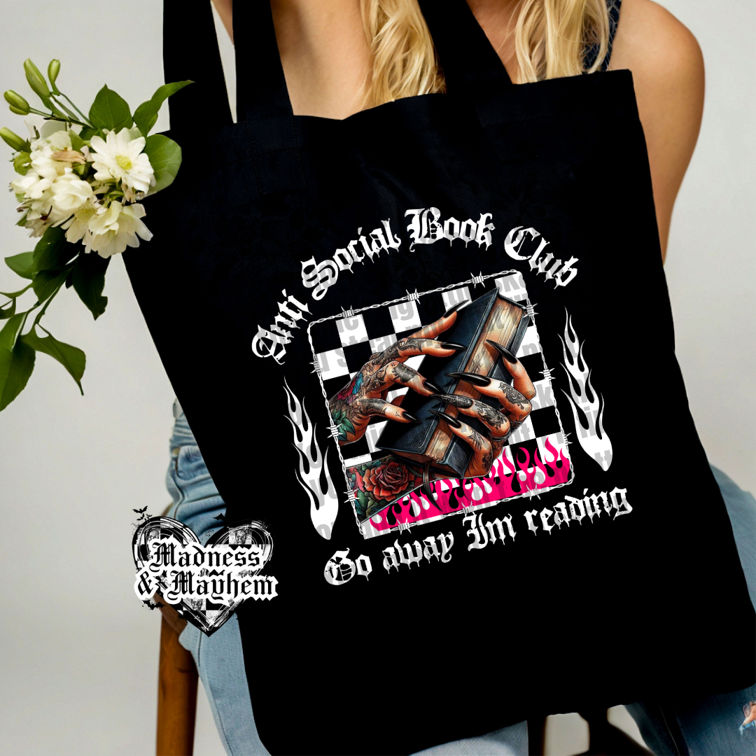 Anti social book club Tote Bag