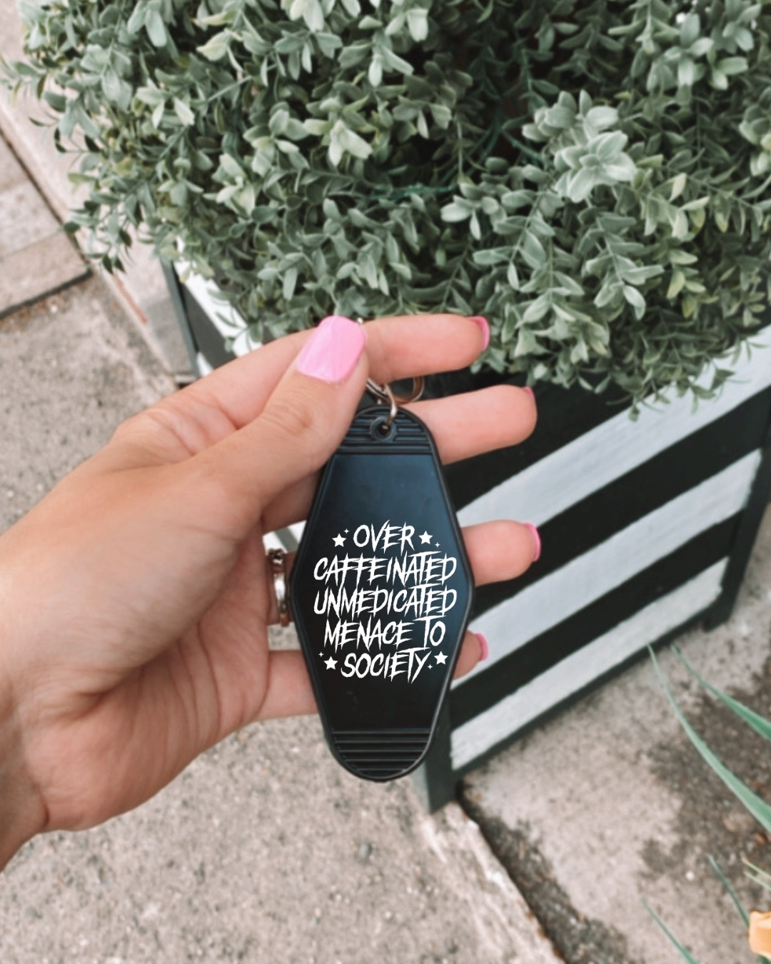 Menace to society Hotel Keychain