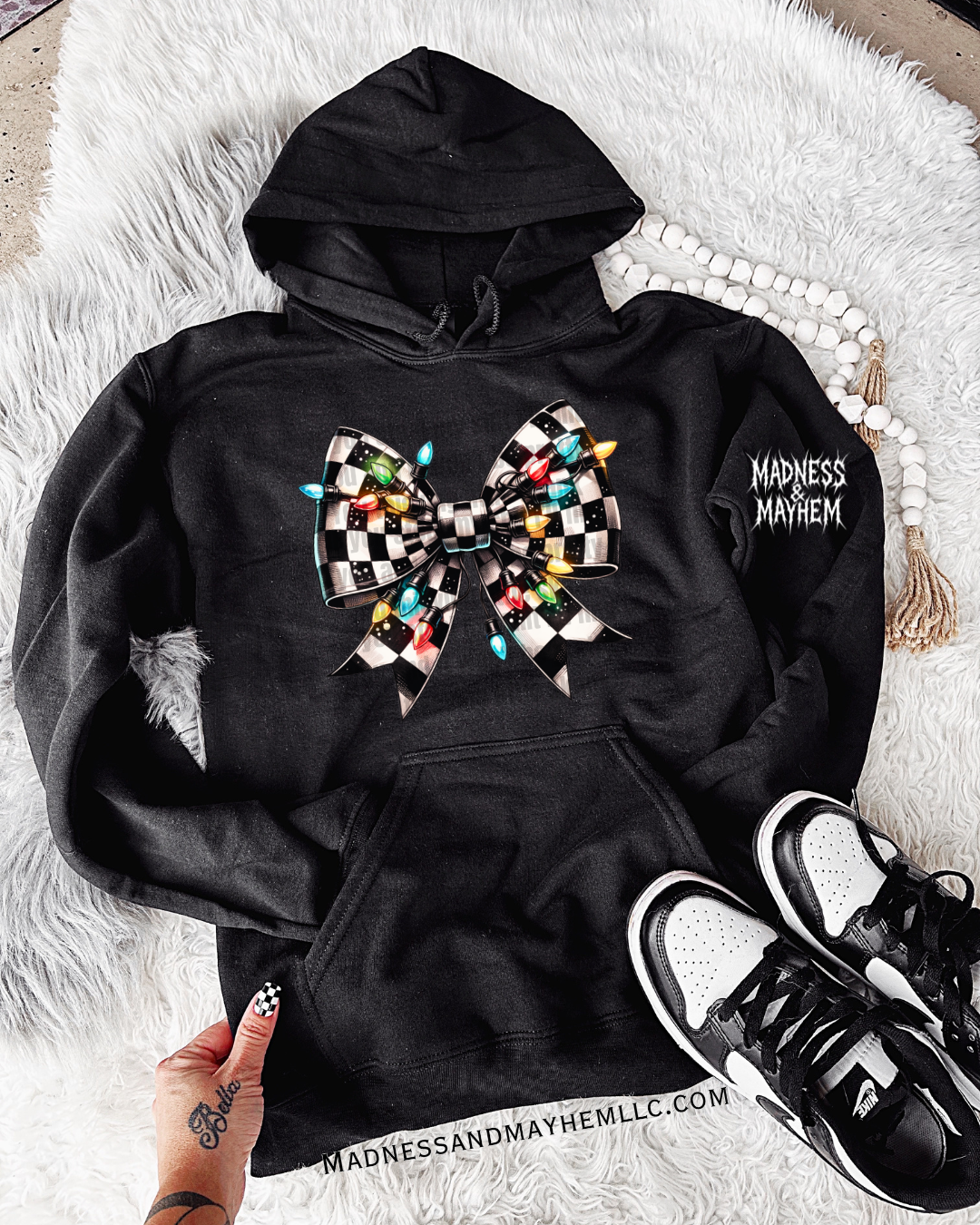 Christmas Bow hoodie