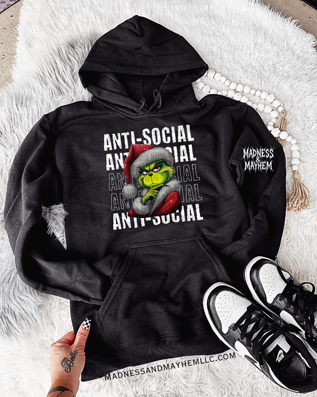 Anti social Christmas hoodie