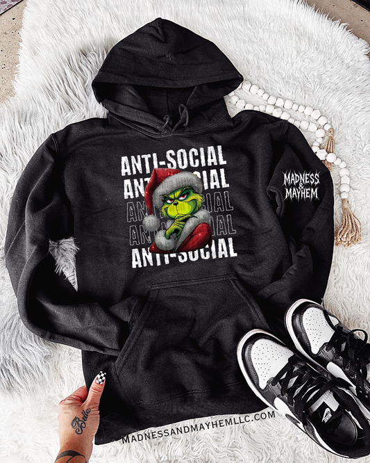 Anti social Christmas hoodie
