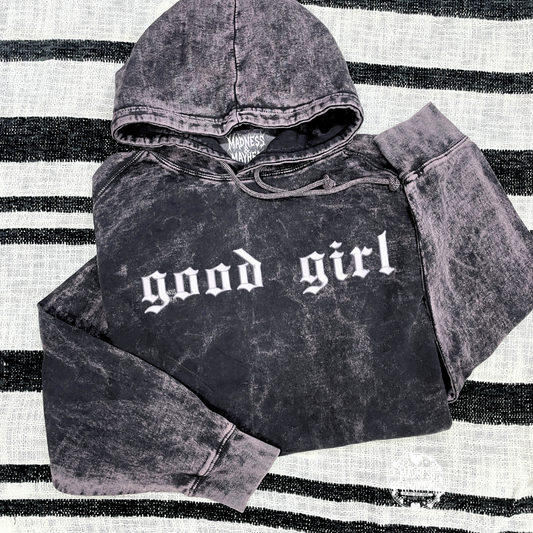 Good girl mineral wash Hoodie