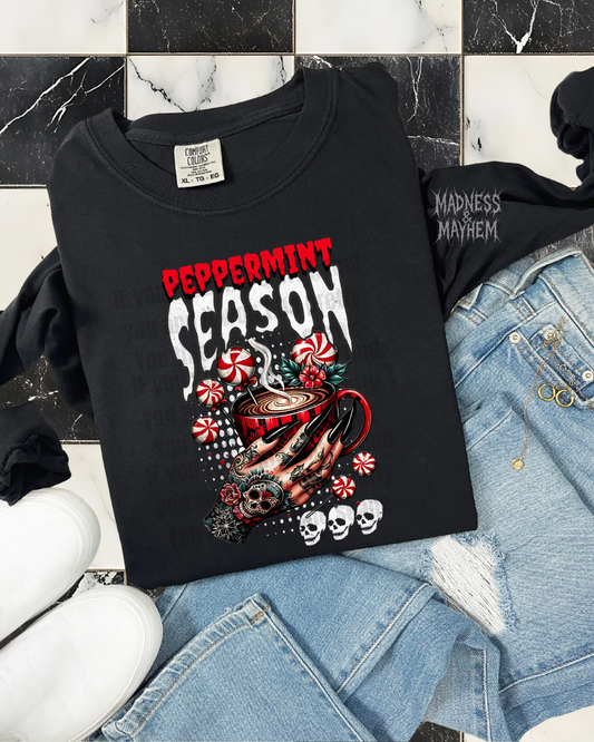 peppermint season long sleeve tee