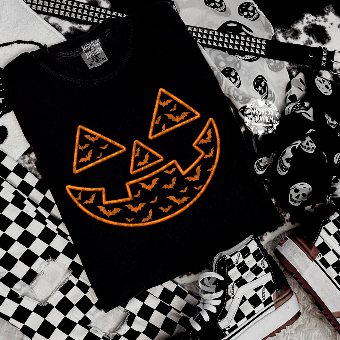 Orange jack o lantern shirt