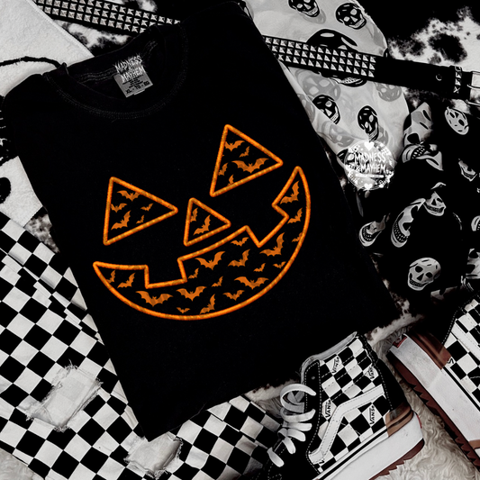 Orange jack o lantern shirt