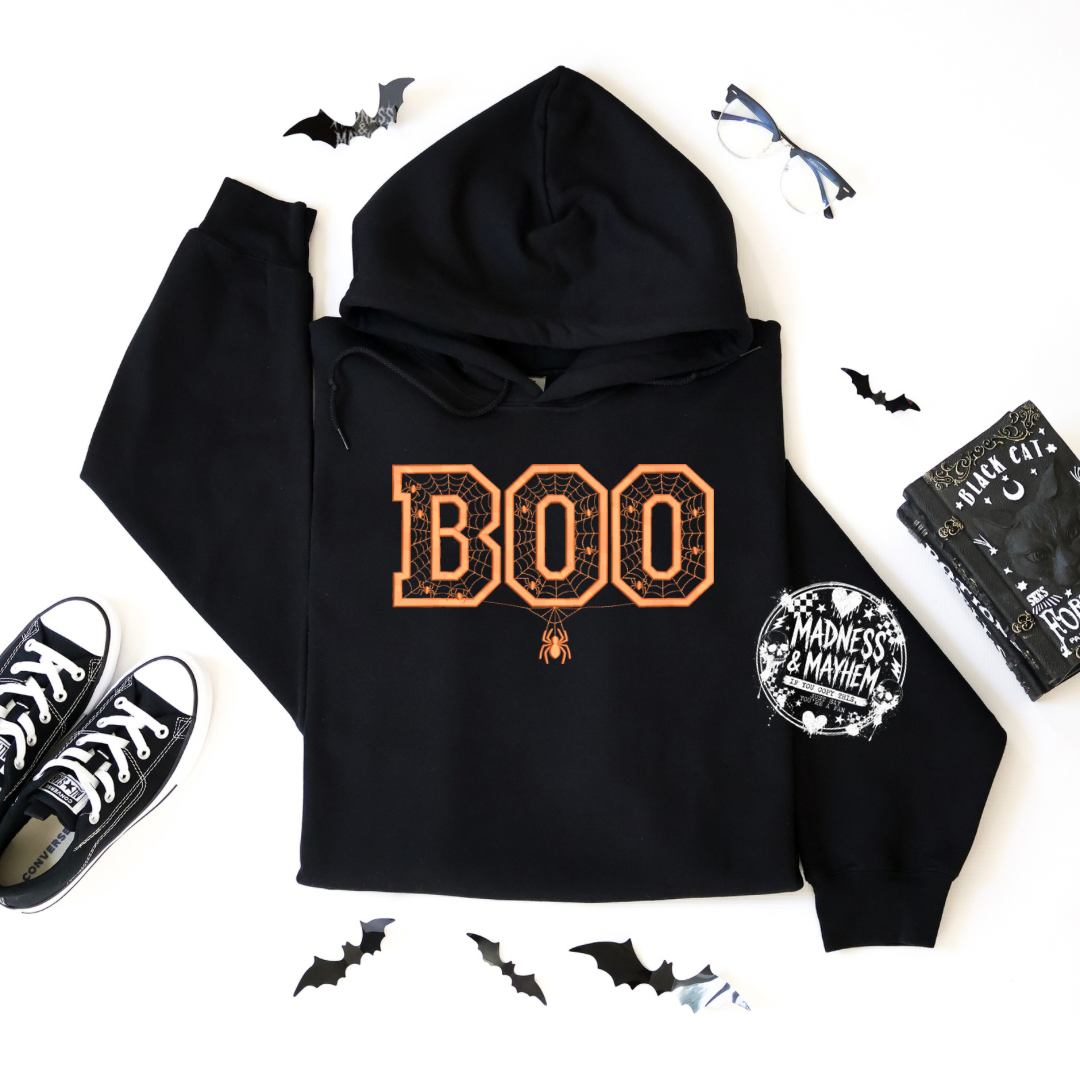 Boo Embroidered Hoodie