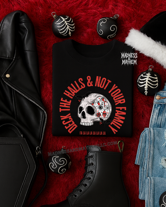 deck the halls family tshirt