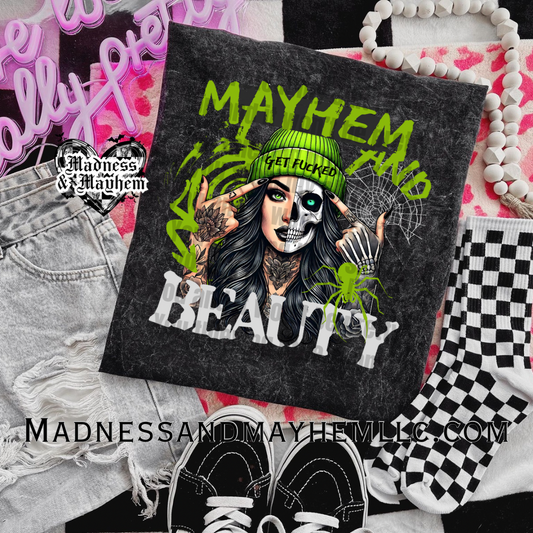 mayhem & beauty mineral wash tee