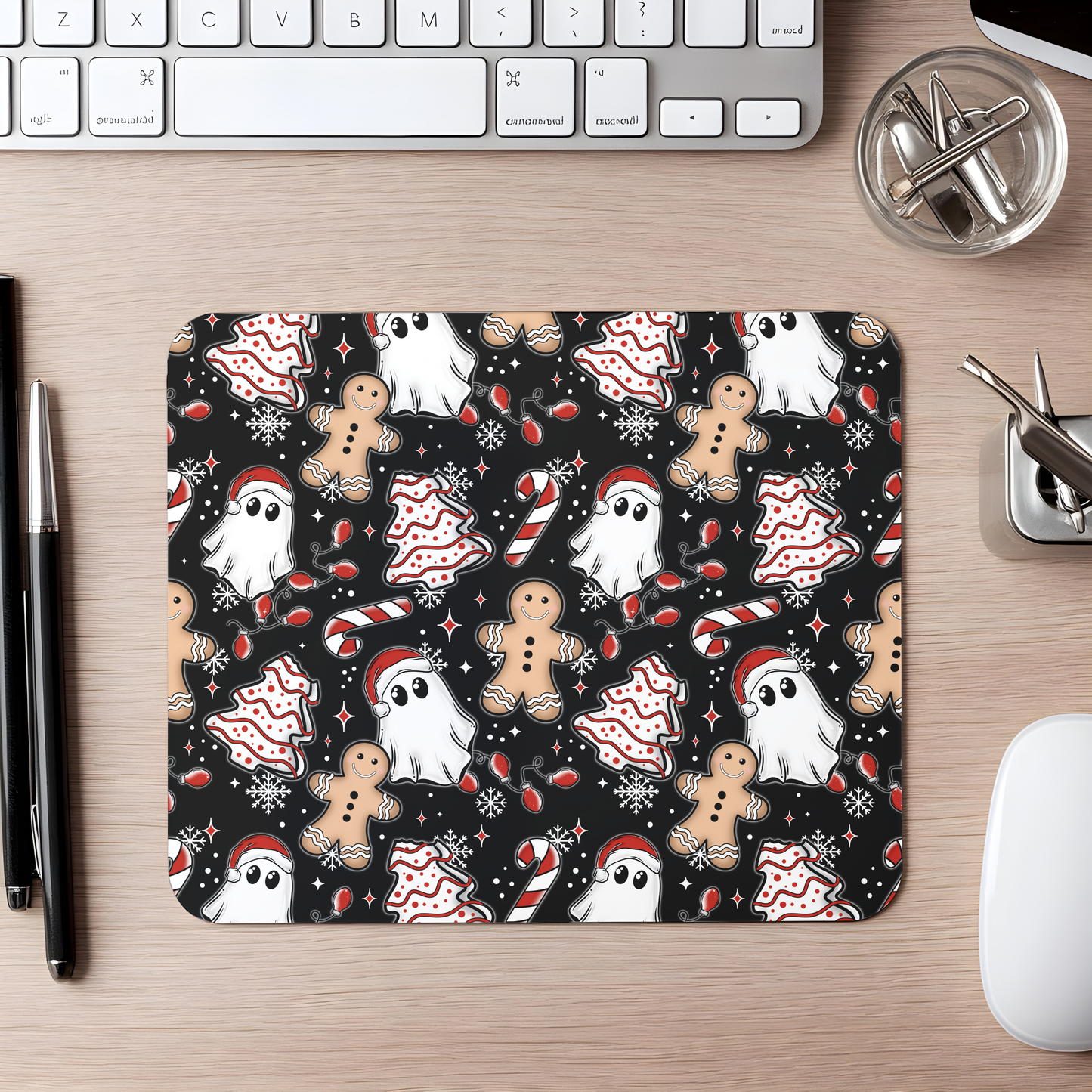 christmas cake mouse pad