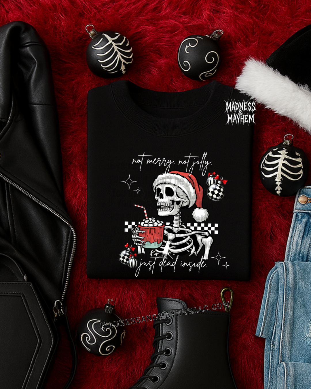 Not merry dead inside tshirt