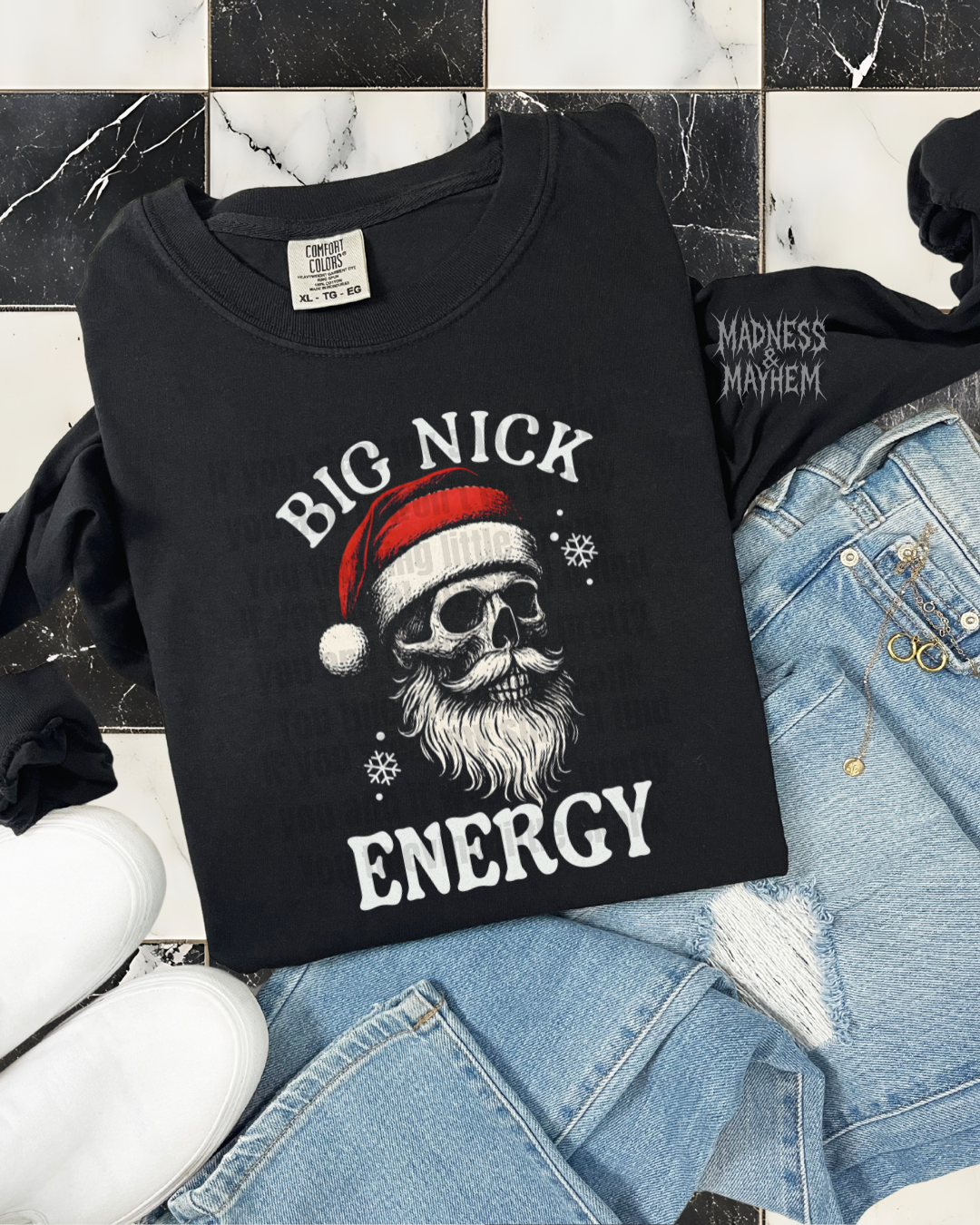big nick energy long sleeve tee