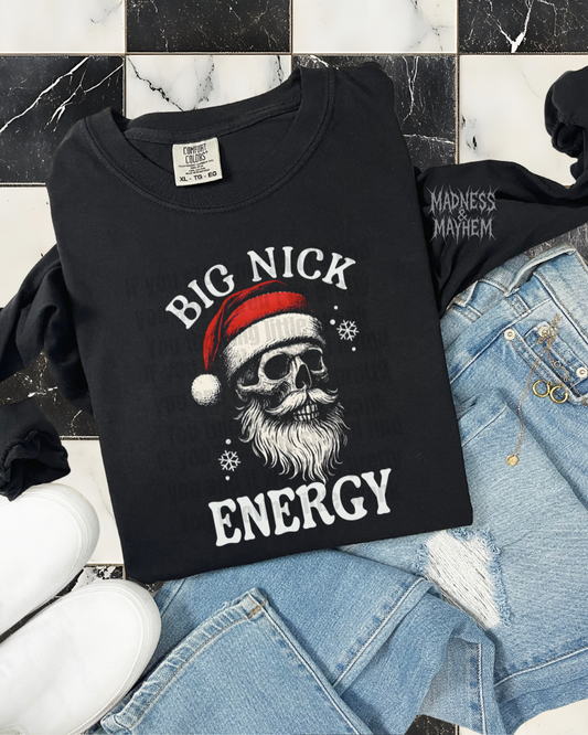 big nick energy long sleeve tee