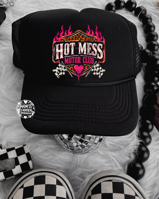 Black hot mess Trucker Hat