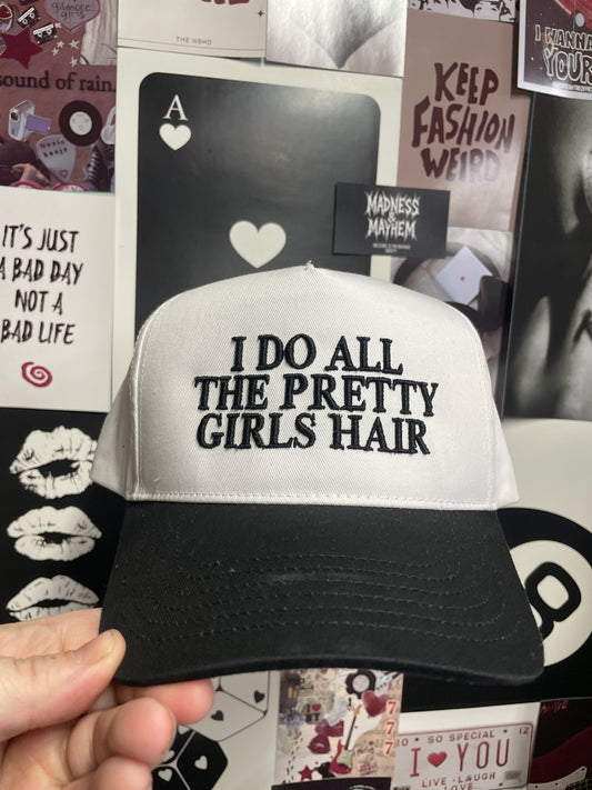 Pretty girls hair hat READY TO SHIP