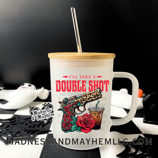 Double shot Libbey Glass Coffee Cup