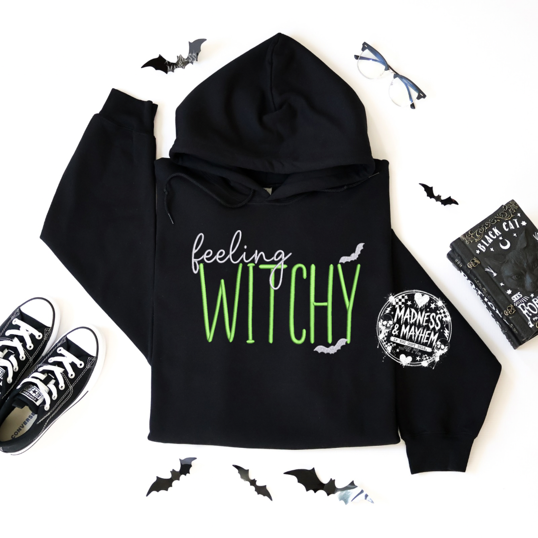 Feeling witchy Embroidered Hoodie