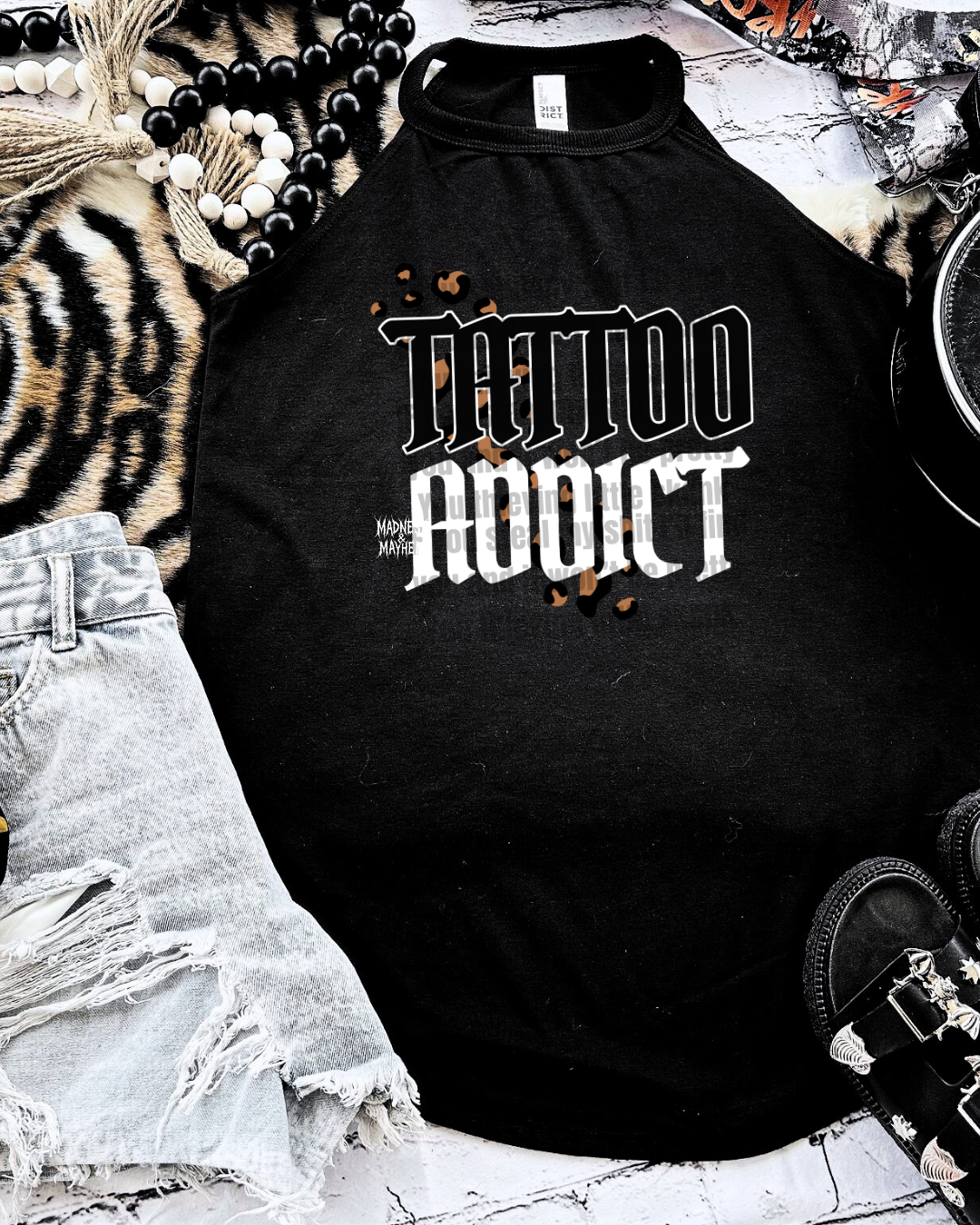 tattoo addict rockstar tank