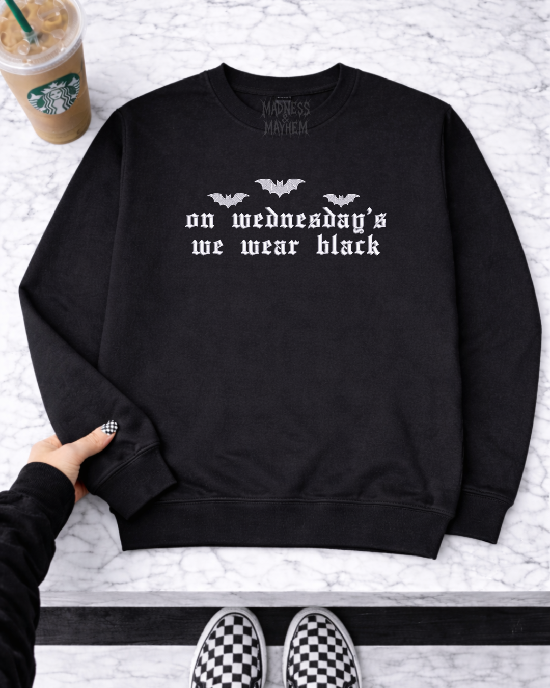 Wednesday embroidered sweatshirt