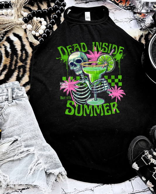 green dead inside summer rockstar tank