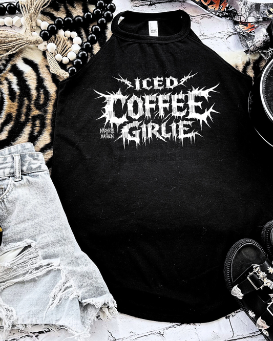 iced coffee girl rockstar tank