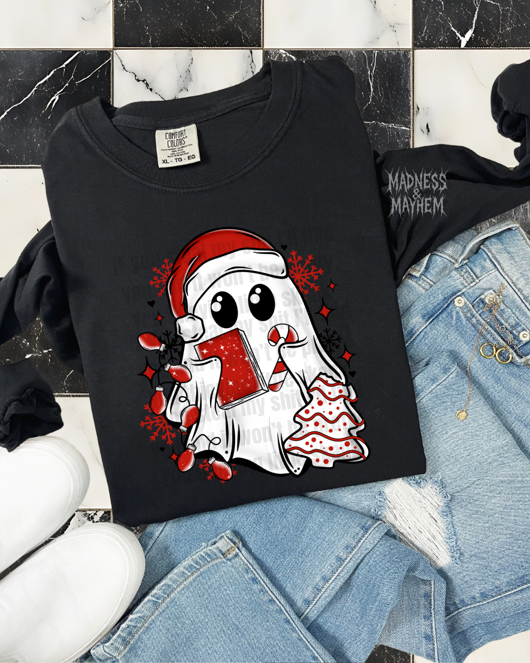 Christmas Cake long sleeve tee