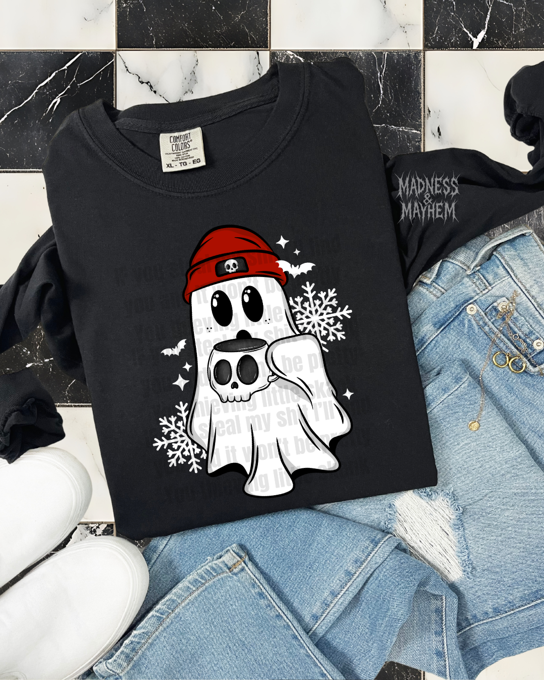 winter ghost long sleeve tee